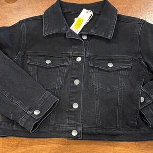 NWT NYC GB Girls Black Jean Jacket
